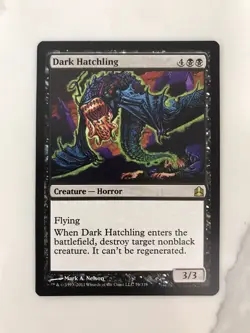 Dark Hatchling MTG Magic the Gathering Card NM Near Mint Commander - Image 1