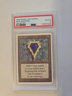 1993 MTG UNLIMITED MOX SAPPHIRE PSA 4 - Image 1