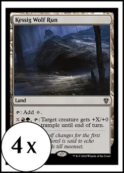 MTG - 4 x Kessig Wolf Run - Playset of 4 - Karlov Manor Commander - Image 1