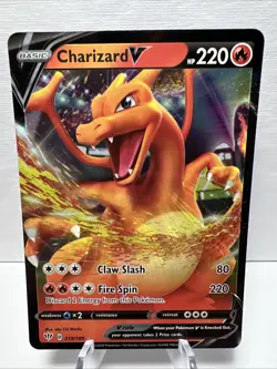 Pokemon TCG Charizard V Darkness Ablaze 019/189 Holo Ultra Rare NM/M - Image 1
