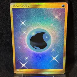 1x Water Energy - 124/111 - Secret Rare Pokemon SM04 - Crimson Invasion - Image 1