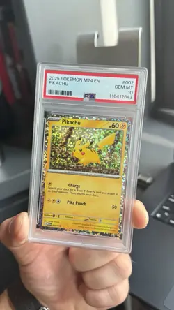 PSA 10 💎 Pikachu 002/015 Pokemon - McDonald's 2025 M24 GEM MINT LOW POP - Image 4