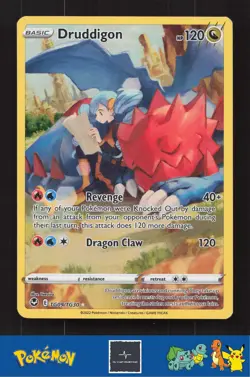 2022 Pokemon SWSH Silver Tempest TG09/TG30 Druddigon - Image 1