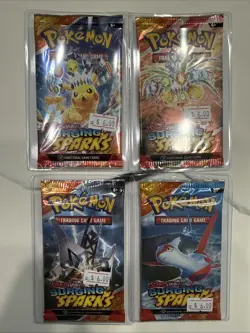 Pokemon Surging Sparks Booster Packs Full Art Set Lot Of 4 - Image 1