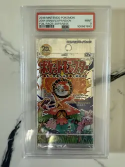Pokemon 2016 cp6 XY Japanese Nintendo 20th Anniversary Booster Pack PSA 9 MINT - Image 1