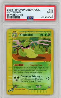 Pokemon Victreebel H30/H32 Aquapolis Holo PSA 9 MINT - Image 1