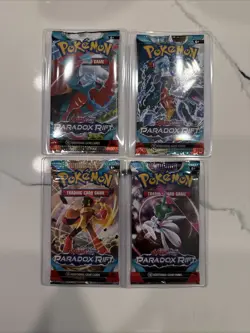 Pokemon Paradox Rift Booster Packs Full Art Set Lot Of 4 - Image 1