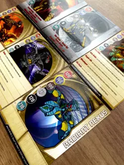 2009 Bakugan Gate Magnetic Metal Card 48i Series Dual Elfin Hades Vulcan Nexus - Image 4