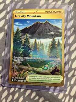 Pokemon TCG Gravity Mountain Card 250/191 Surging Sparks Hyper Rare, Gold - Image 1