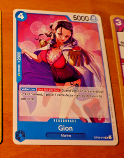 ONE PIECE CARD GAME CARTE FRANCAISE GION OP06-044 FR MINT NEUF - Image 1