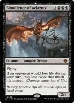 1x Bloodletter of Aclazotz - Promo pack - Foil NM-Mint, English Planeswalker Sta - Image 1