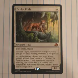 Ocelot Pride Modern Horizons 3 Creature Cat First Strike, Lifelink Wizards Engl… - Image 1