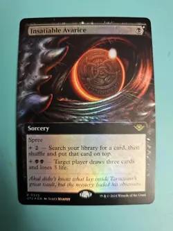 MTG: Outlaws of Thunder Junction #325 Insatiable Avarice - Foil - NM - Image 1