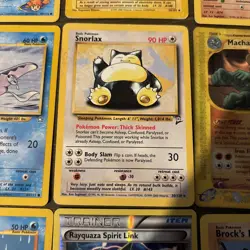 Lot of 12 Vintage Pokemon 1995 Snorlax Rayquaza Reverse Holo Vintage Charmander - Image 3