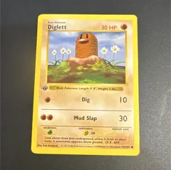 Pokemon TCG Diglett 1st Edition Shadowless Base Set - Image 1