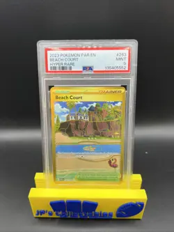 2023 Pokemon Par EN-Paradox Rift Beach Court #263 Hyper Rare PSA 9 - Image 1