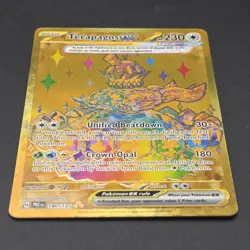 NM+ Terapagos ex 180/131 - Prismatic Evolutions Hyper Rare Pokemon TCG Gold Card - Image 4