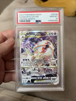 Pokemon TCG Deoxys V Star GG46/GG70 Crown Zenith PSA 10 - Image 1