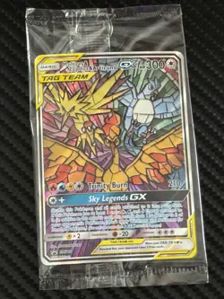 2019 Pokemon Moltres Zapdos Articuno GX Tag Team SM210 Black Star Promo SEALED - Image 1