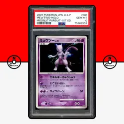 Pokemon PSA 10 Mewtwo Holo DPBP#181 Moonlit Pursuit 1st Ed 2007 Japanese - Image 1