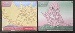 Pokemon Center S&V Paradox Rift Roaring Moon Iron Valiant Elite Trainer Box Lot - Image 1