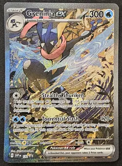 Greninja ex SVP132 Black Star Promos Full Alternate Art Holo Pokemon TCG 2024 NM - Image 1