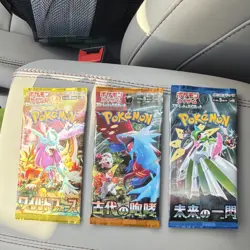 Pokemon Japanese TCG Booster Pack Set Wild Force Ancient Roar Future Flash x3 - Image 1