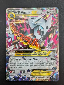 Pokemon M Aggron EX 94/160 Ultra Rare Primal Clash XY Card HP Mega 2015 - Image 1