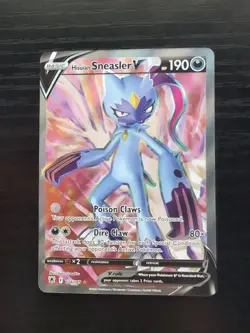 2022 Pokemon Hisuian Sneasler V (Full Art) 174/189 Swsh10: Astral Radiance Holo - Image 1