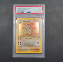 1999 Pokemon Fossil TCG Kabutops 1st Edition Holo Rare PSA 7 9/62 - Image 1