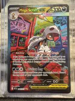Mega Scrafty Ex 285/217 - Special Illustration Rare (Ascended Heroes) - Pokemon - Image 1