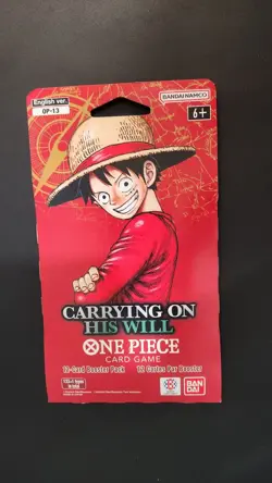 One Piece OP-13 SEALED Carrying on His Will Booster Pack ENGLISH - Image 1