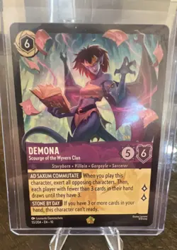 Disney Lorcana TCG Demona-Scourge of the Wyvern Clan 55/204 Gargoyles Card - Image 3