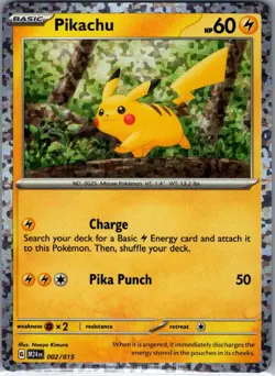 Pikachu 002/015 McDonald's Promos 2024 - Pokemon Card - NM - Image 1