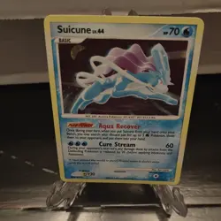 Suicune 19/132 Secret Wonders Holo Rare Pokemon Card 70 HP English - Image 1