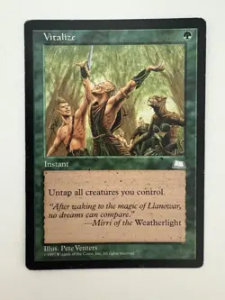 Vitalize MTG Magic the Gathering Card MP Moderately Played Weatherlight - Image 1