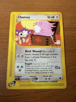Chansey 72/165 Expedition Non Holo Vintage Pokemon Card - Image 1