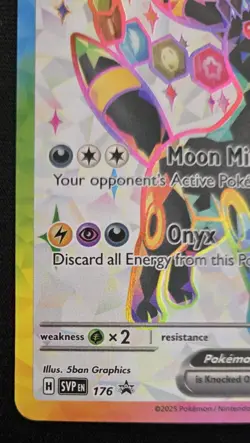 Pokemon TCG Prismatic Evolutions Promo Cards Umbreon EX 176, Espeon EX 175 [d] - Image 4