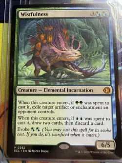 WotC MAGIC the Gathering LORWYN ECLIPSED unplayed mint mythic WISTFULNESS - Image 1