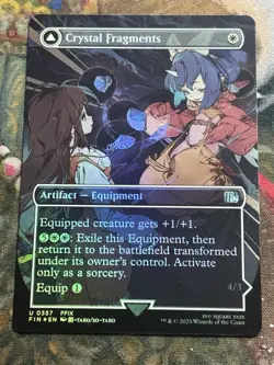 MTG - 1x Crystal Fragments - Borderless Foil / Final Fantasy NM - Image 1