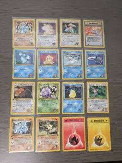 Pokemon TCG Vintage 1st Edition Lot Of 16 Cards Mostly LP-MP See Description - Image 1