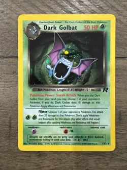 Pokemon Dark Golbat TCG Holo Card 7/82 Excellent Condition - Image 3
