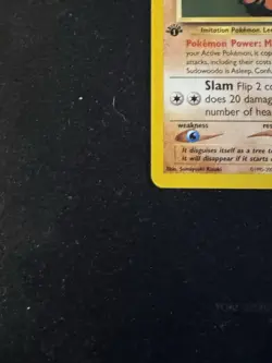 NM 1st Edition Sudowoodo Reg. 26/64 Neo Revelation Pokemon Card - Image 5