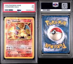 PSA 1 Charizard Holo Base Set Unlimited 4/102 Pokemon 1999 - Image 5