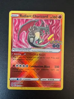 Radiant Charizard - 011/078 - Pokemon Go Sword & Shield Radiant Rare NM - Image 1