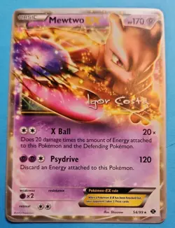 Mewtwo EX 54/99 Pokemon 2012 World Championships- Igor Costa - LP+ - Image 2