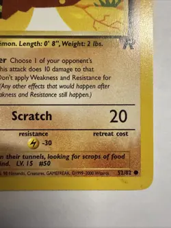 Pokemon TCG Diglett 52/82 1st Edition WOTC: Team Rocket Regular Common - Image 4