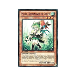 YUGIOH PILICA, DESCENDANT OF GUSTO SUPER RARE 1ST EDITION GOOD PRIO-EN029 - Image 1