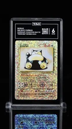 Pokemon TCG Snorlax Legendary Collection Reverse Holo Card 64/110, TAG 6 EX MT - Image 1