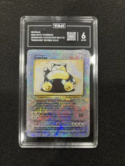 Pokemon TCG Snorlax Legendary Collection Reverse Holo Card 64/110, TAG 6 EX MT - Image 3